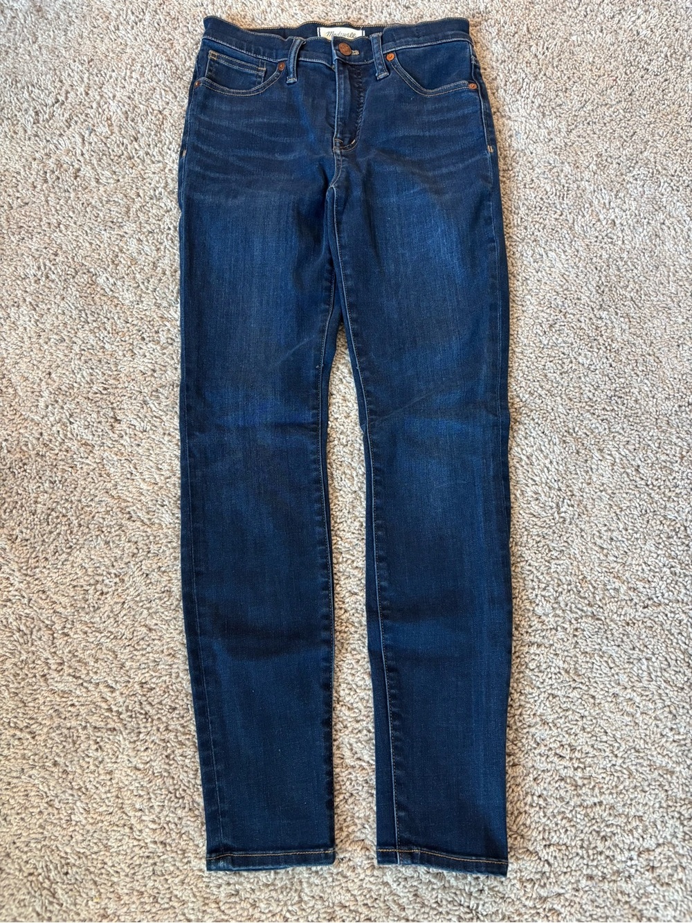 Size 26 Madewell Jean 9 In Rise Women Skinny Jeans Dk Blue